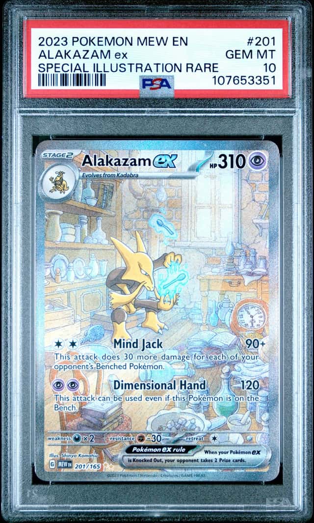 2023 Pokemon SV: Scarlet & Violet 151 Alakazam ex PSA 10 #201/165 Special