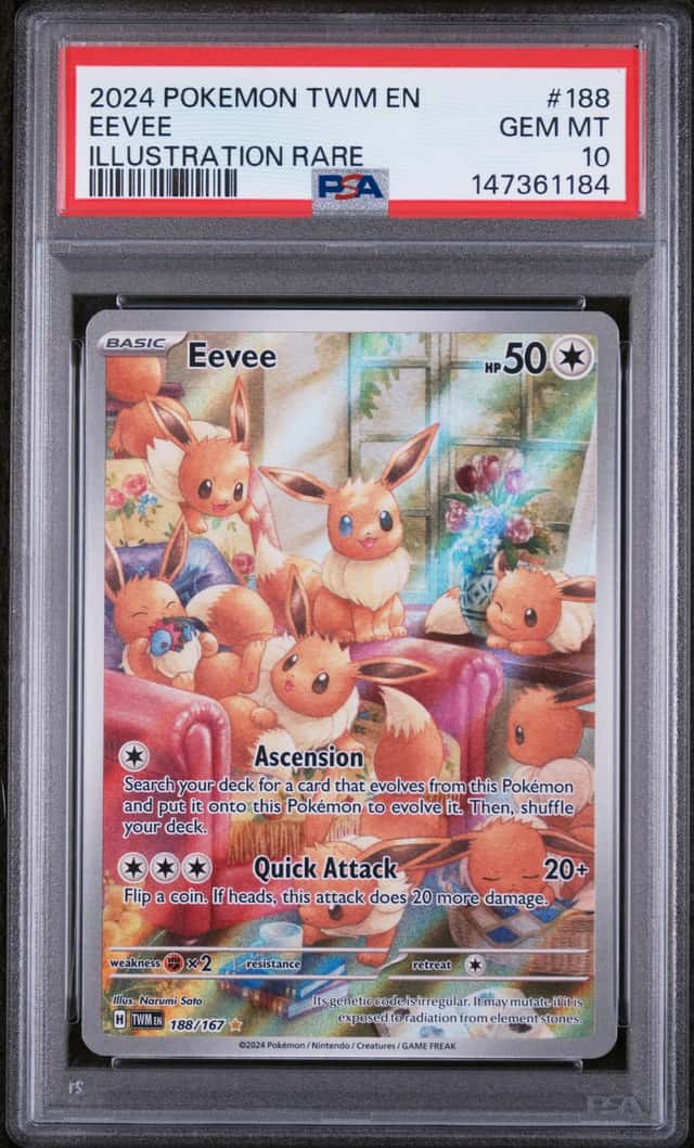2024 Pokemon Twilight Masquerade Illustration Rare Eevee PSA 10 #188/167