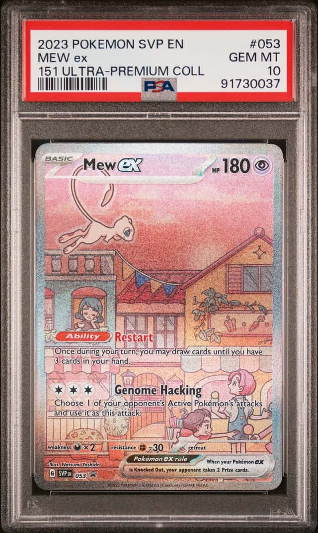 2016 Pokemon SVP 151 Ultra Premium Coll. Full Art Mew ex PSA 10 #053
