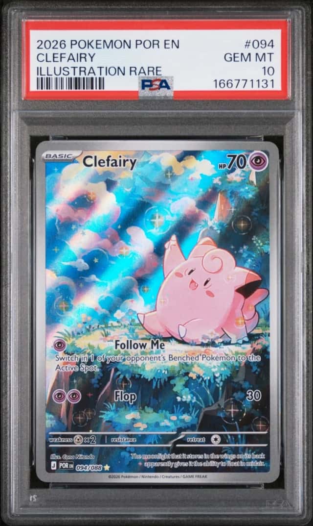 2026 POKEMON POR EN-PERFECT ORDER ILLUSTRATION RARE #094 CLEFAIRY PSA 10