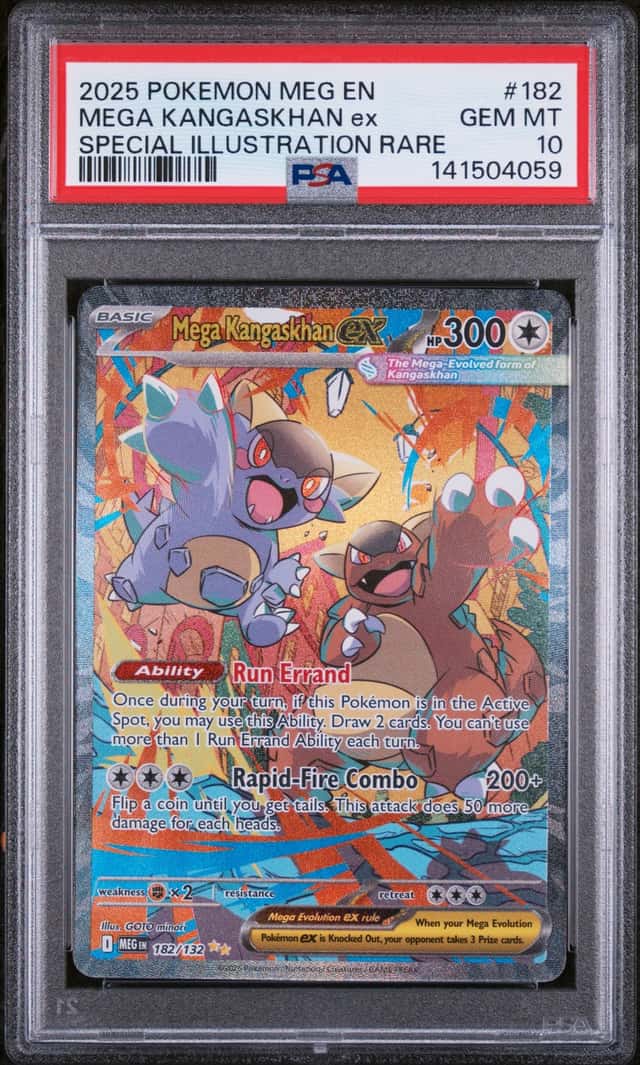 2025 Pokemon MEG Special Illustration Rare Mega Kangaskhan ex PSA 10 #182/132