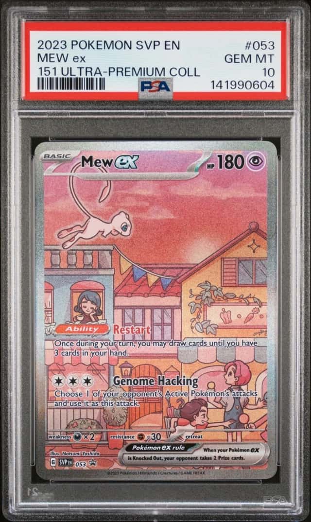 POKEMON MEW ex 2023 SVP EN-SV BSP #053 151 ULTRA-PREM COL PSA 10