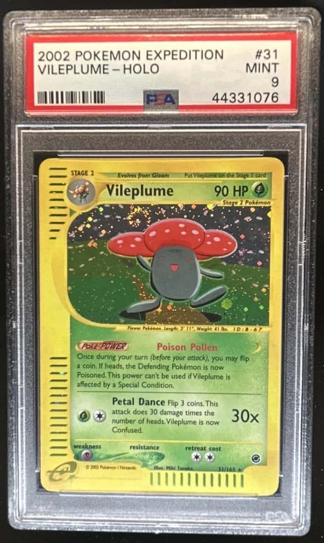2002 Pokemon Expedition Vileplume Holo #31/165 PSA 9
