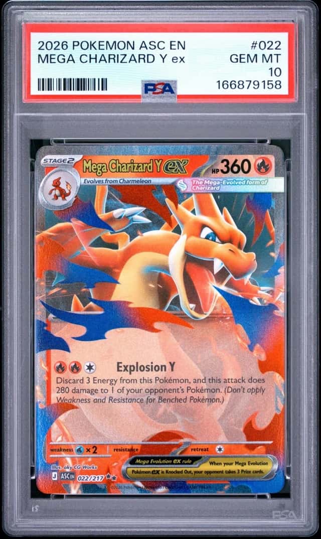 2026 POKEMON ASC EN-ASCENDED HEROES #022 MEGA CHARIZARD Y EX PSA 10