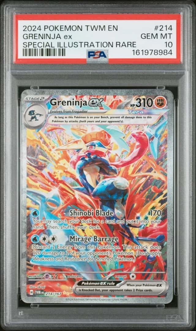 2024 POKEMON TWILIGHT MASQUERADE SPECIAL ILLUSTRATION RARE GRENINJA EX PSA 10