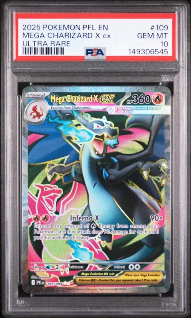 Pokemon Mega Charizard X ex Phantasmal Flames 109/094 Ultra Rare PSA 10 Gem Mint