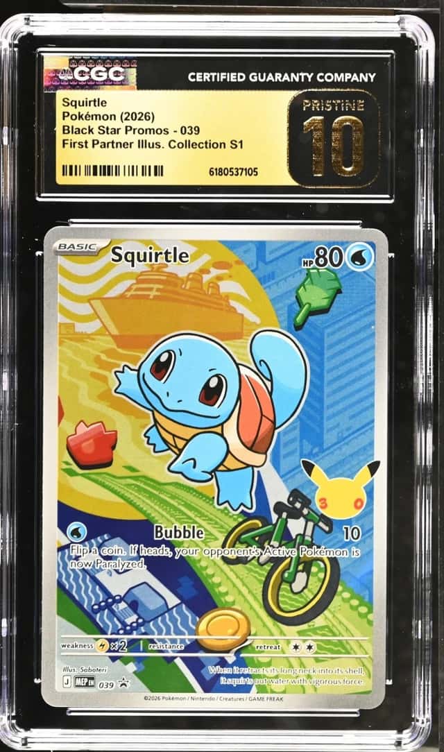 Pokemon Squirtle Promos 039 First Partner Illus. Coll. S1 CGC 10 Pristine