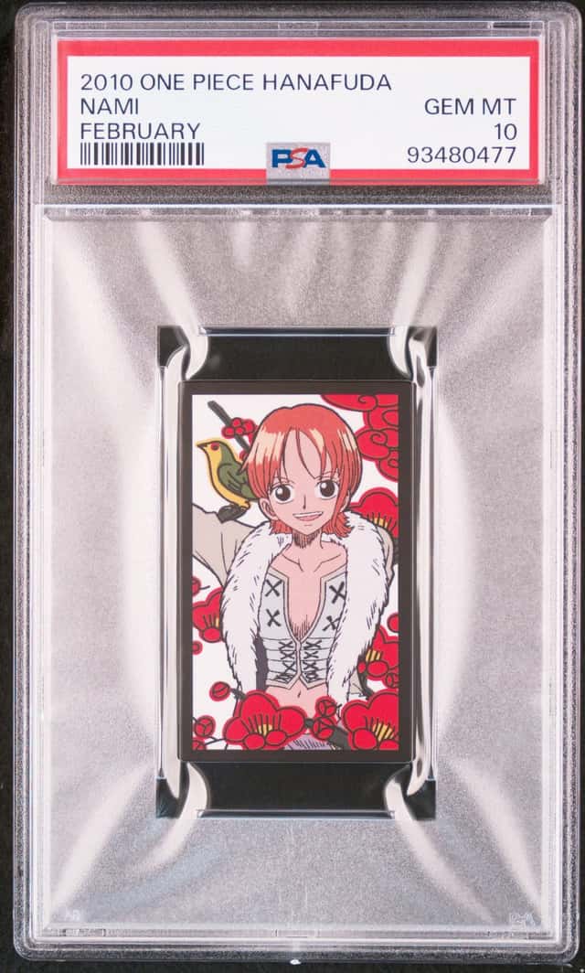 2010 One Piece Hanafuda February Nami PSA 10 GEM MINT