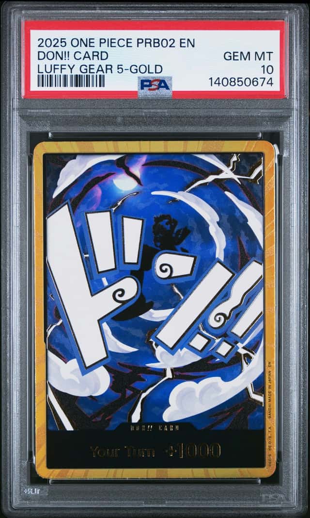 DON!! CARD 2025 ONE PIECE LUFFY GEAR 5 GOLD PRB02 GEM MINT PSA 10 Q5966