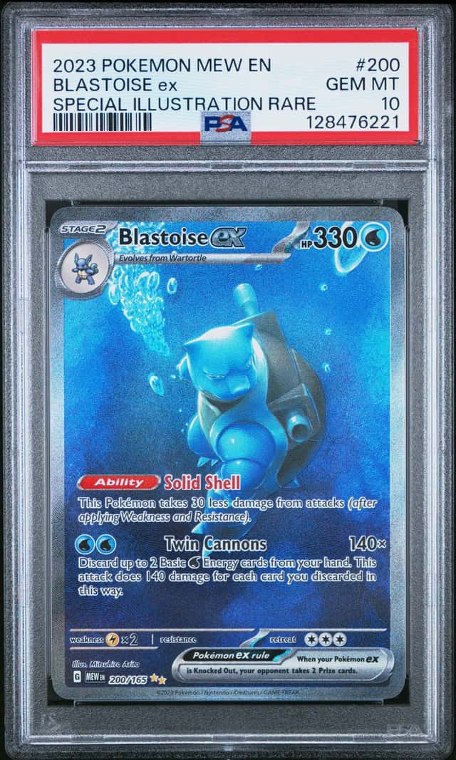2023 Pokemon Mew Special Illustration Rare Blastoise Ex #200