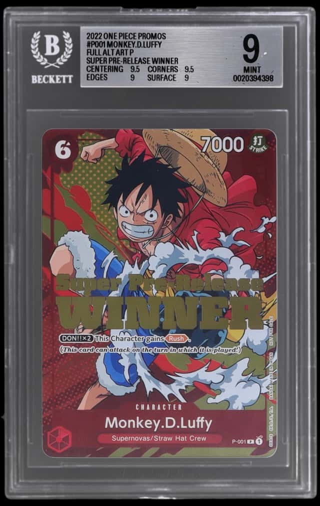 2022 Piece Card Game Promos Monkey D. Luffy #P001