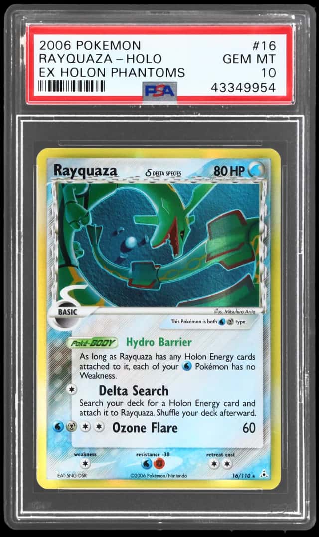 2006 Pokemon Ex Holon Phantoms Holo Rayquaza #16