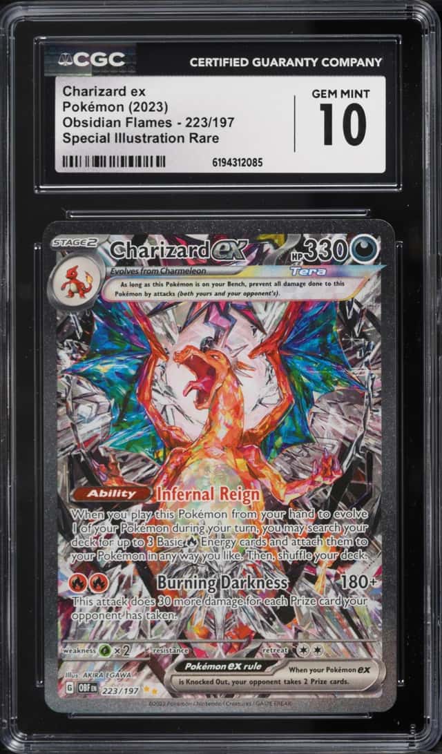2023 Pokemon Scarlet & Violet Obsidian Flames SIR Charizard Ex #223 CGC 10 GEM MINT