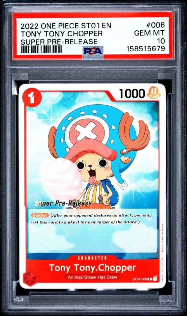 One Piece Tony Tony Chopper Super Pre-Release ST01-006 PSA 10 Gem Mint