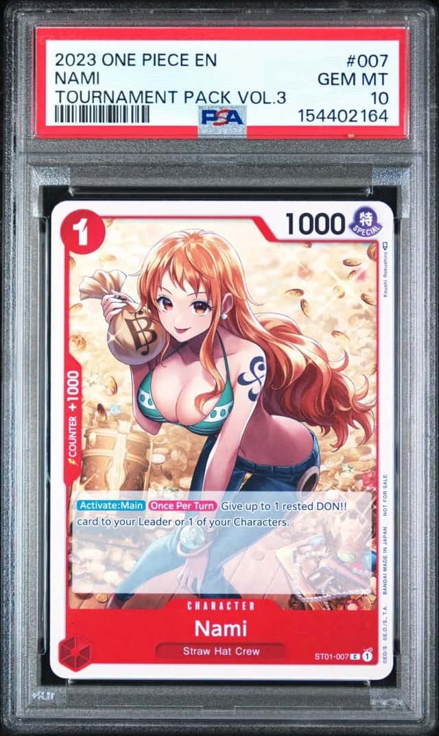 2023 ONE PIECE PROMOS TOURNAMENT PACK VOL.3 #007 NAMI PSA 10