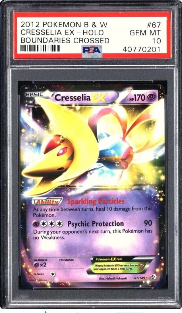 Pokemon 2012 Cresselia EX 67/149 Holo Boundaries Crossed GEM MINT PSA 10