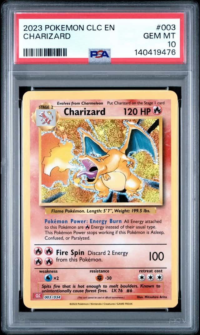 2023 Pokemon TCG Classic Collection CLC EN #003 Charizard Holo PSA 10