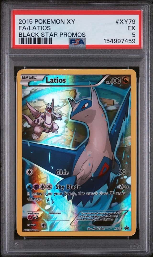 2015 POKEMON XY BLACK STAR PROMOS XY79 FULL ART/LATIOS PSA 5