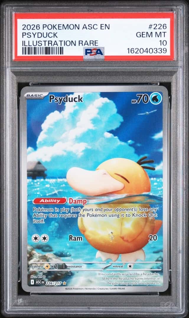 2026 POKEMON ASC EN-ASCENDED HEROES ILLUSTRATION RARE #226 PSYDUCK PSA 10