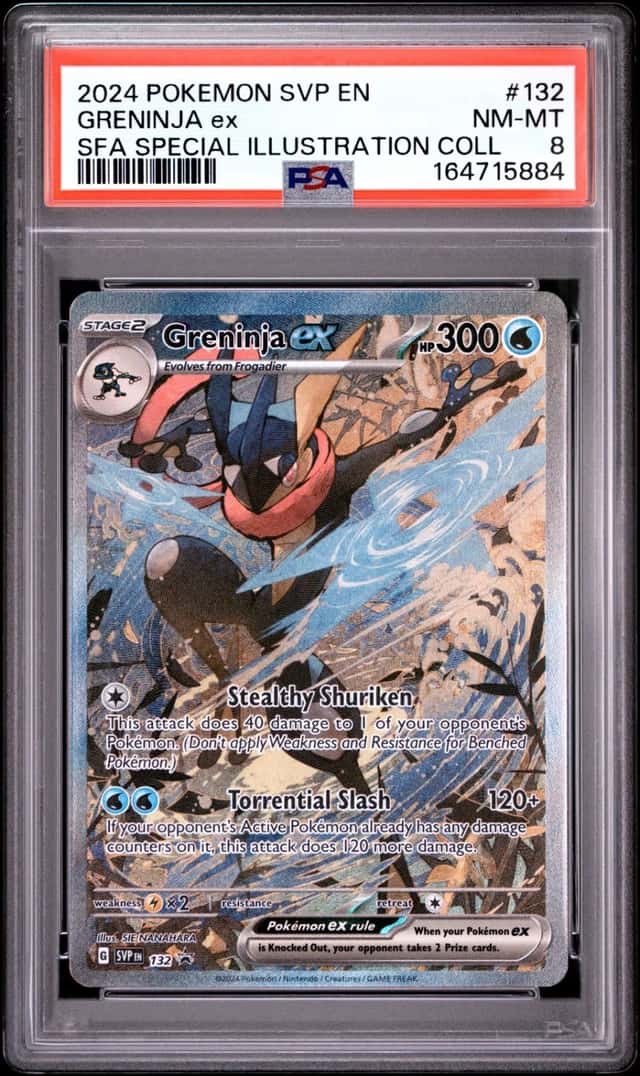 2024 POKEMON SVP PROMO SPECIAL ILLUSTRATION COLLECTION #132 GRENINJA EX PSA 8