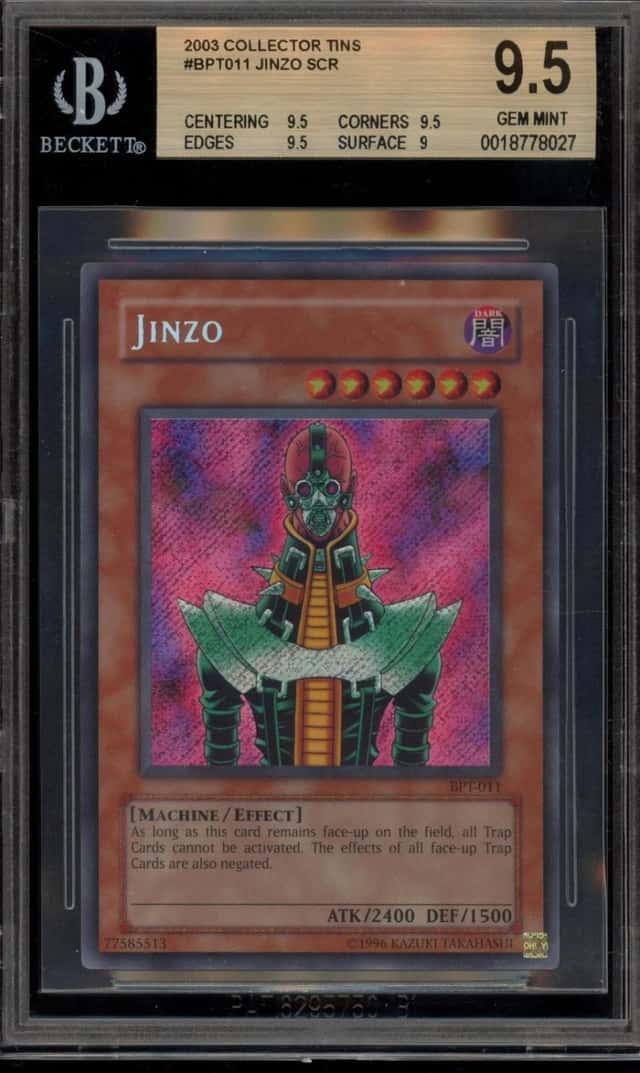 Yugioh Jinzo SCR Collector Tins BPT-011 BGS 9.5