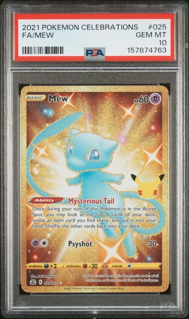Pokemon Mew Celebrations Full Art 025 PSA 10 Gem Mint