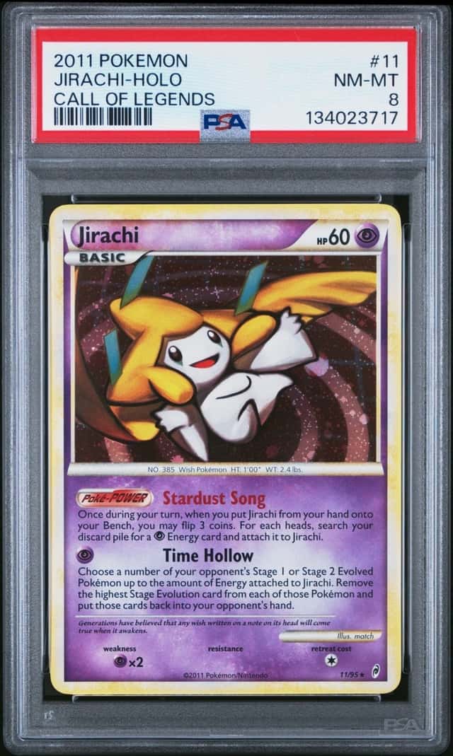 Pokemon Jirachi Holo Call Of Legends 11/95 PSA 8
