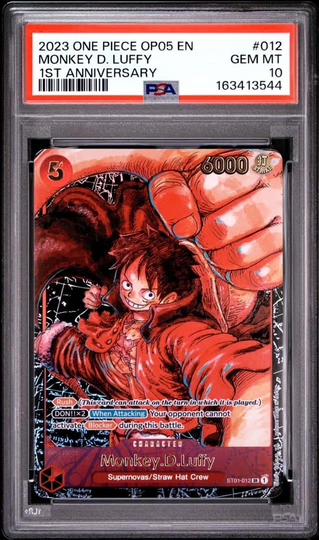 2023 ONE PIECE OP05-AWAKENING OF THE NEW ERA #012 MONKEY D. LUFFY PSA 10
