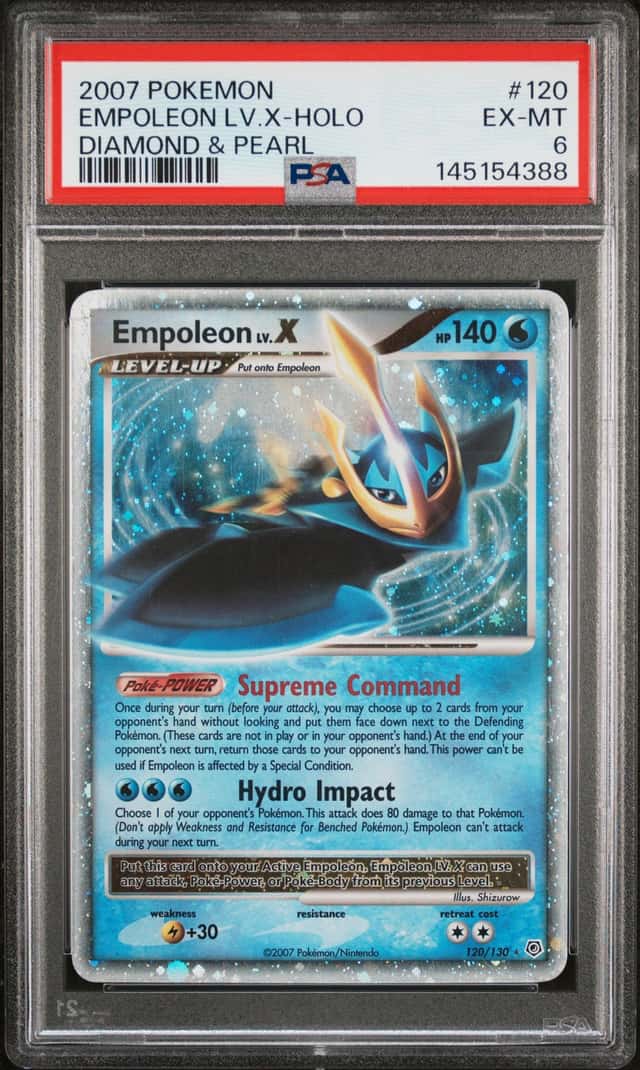 Pokémon TCG Empoleon LV.X Holo Rare Card Diamond & Pearl 120/130