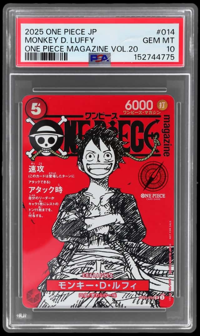 2025 One Piece Promo Japanese Magazine Volume 20 Monkey D. Luffy #ST21014