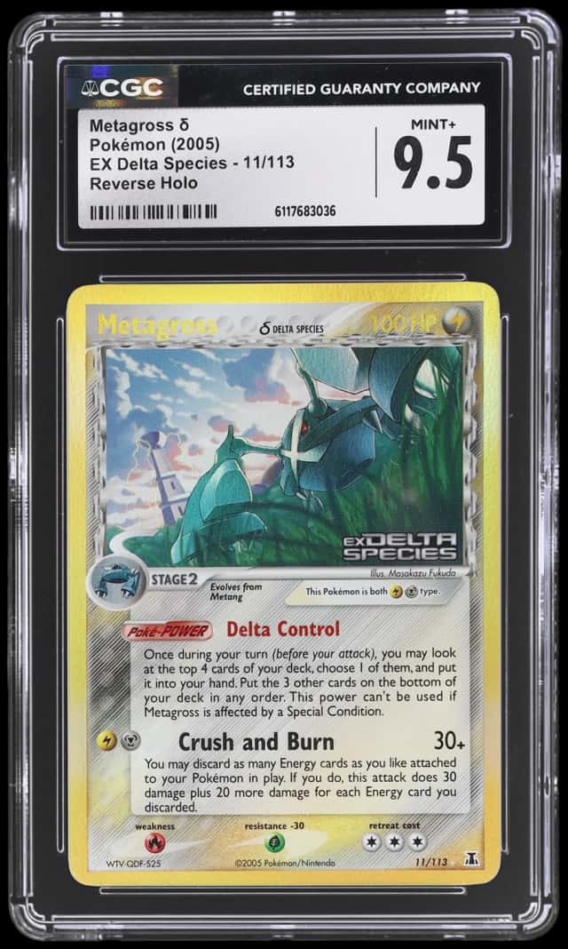 2005 Pokemon Ex Delta Species Reverse Foil Metagross #11