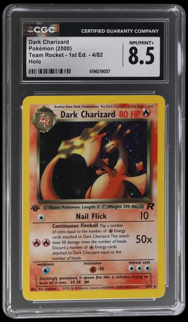 2000 Pokemon Team Rocket 1st Edition Holo Dark Charizard #4