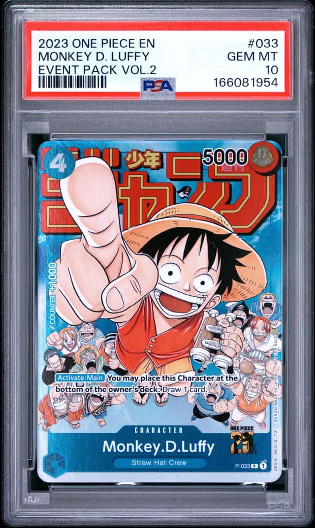 2023 One Piece Weekly Shonen Jump Promo Event Pack Volume 2 Monkey.D.Luffy #P-033