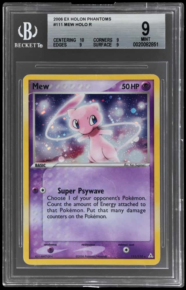 2006 Pokemon Ex Holon Phantoms Holo Mew #111