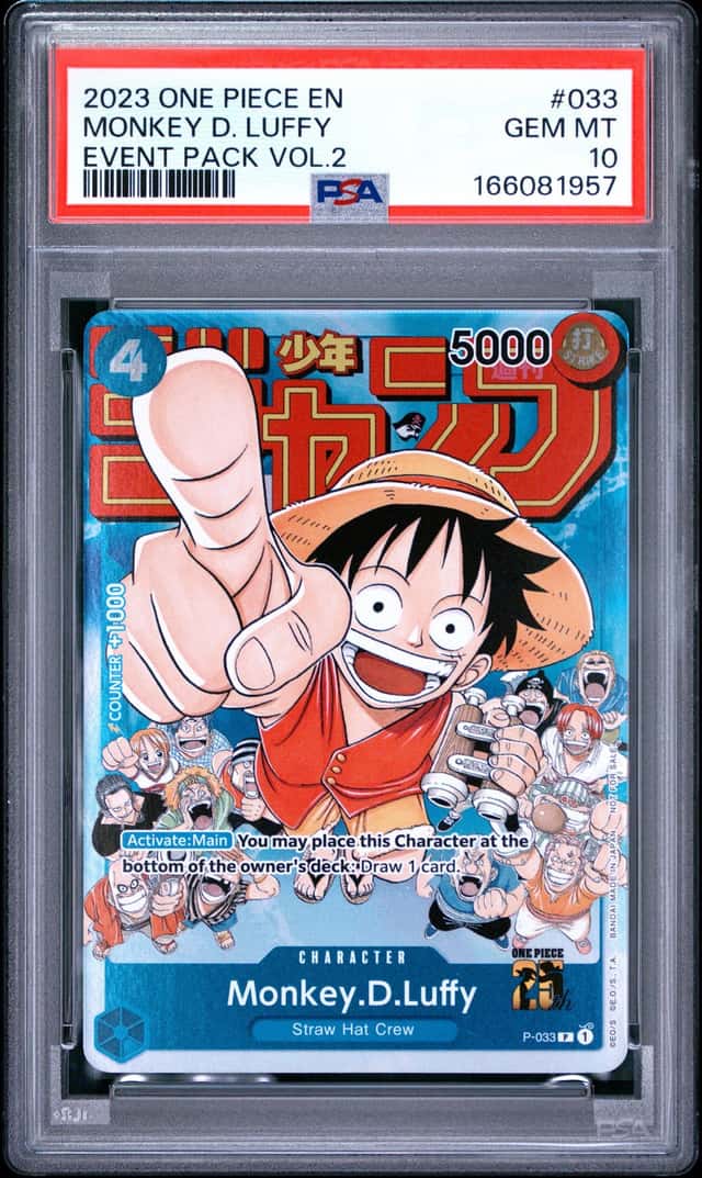 2023 One Piece Weekly Shonen Jump Promo Event Pack Volume 2 Monkey.D.Luffy #P-033