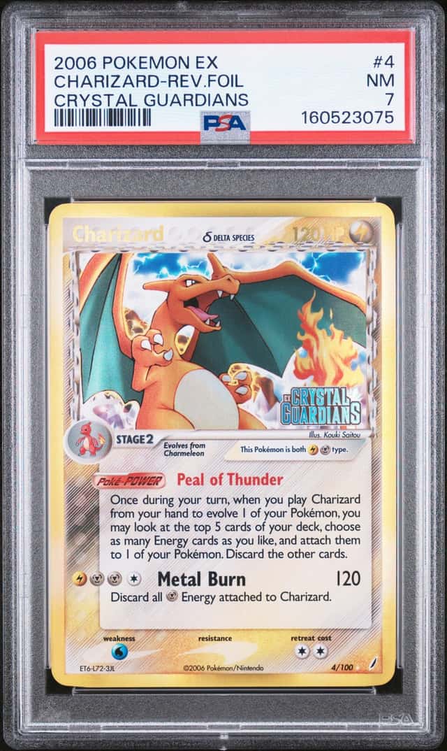 2006 Pokemon Ex Crystal Guardians Reverse Holo Charizard #4