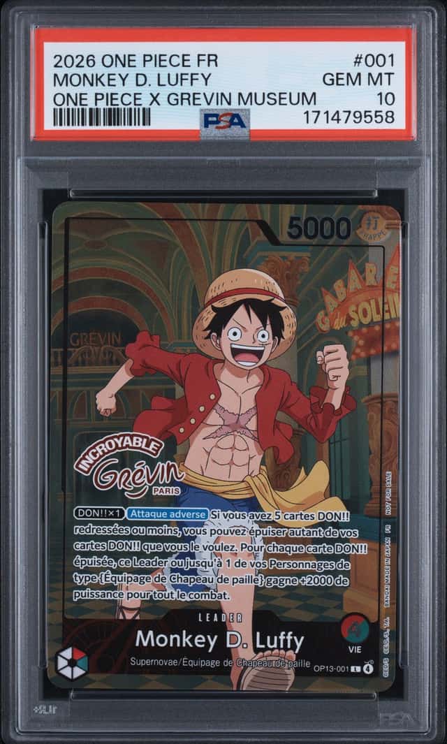2026 One Piece Card Game Promo French One Piece × Grevin Museum Monkey D. Luffy #OP13-001