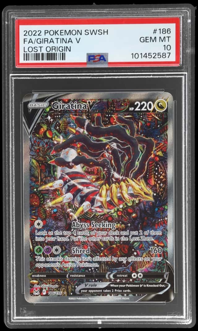 2022 Pokemon Sword and Shield Lost Origin Giratina V #186