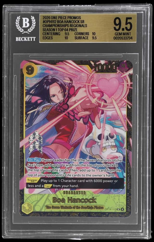2026 One Piece Promos Championships Regionals Top Prize Boa Hancock #OP14-112