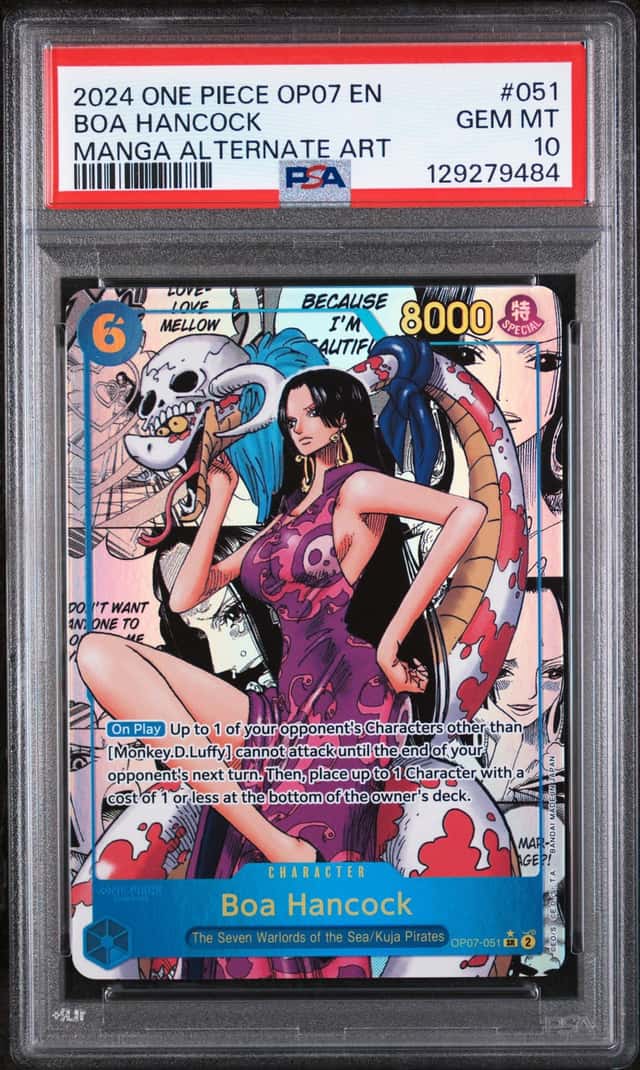 2024 One Piece 500 Years In The Future Manga Art SR Boa Hancock #OP07-051 PSA 10 GEM MINT