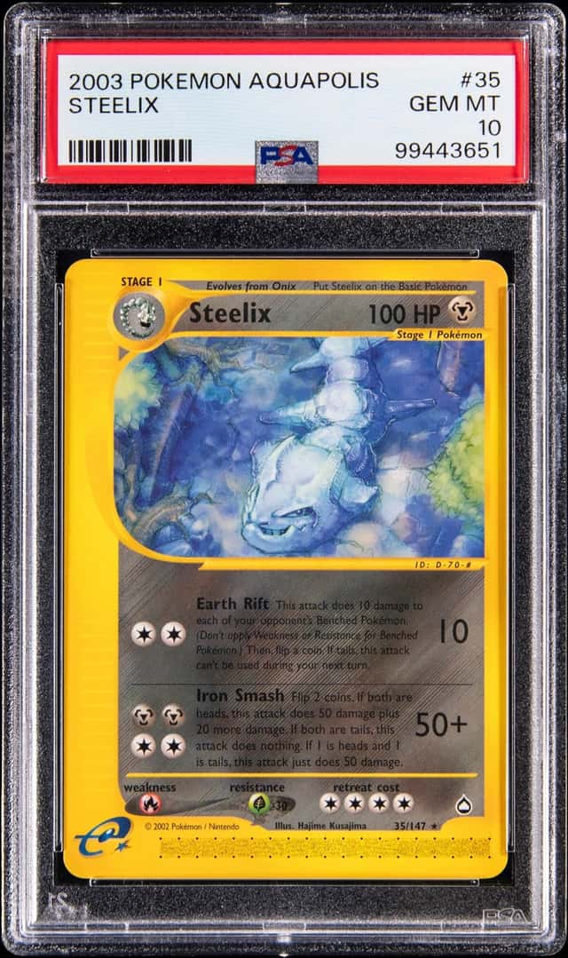 2003 Pokemon Aquapolis #35 Steelix - PSA GEM MT 10