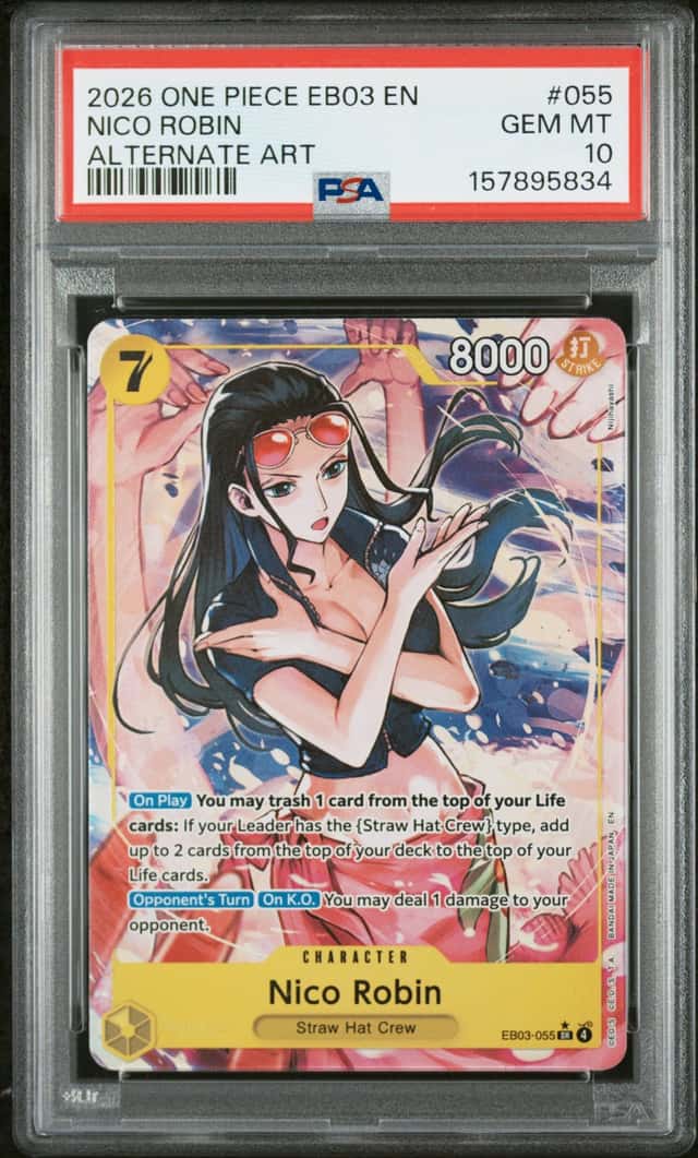 Nico Robin PSA 10 EB03-055 2026 Heroines Edition Alternate Art One Piece