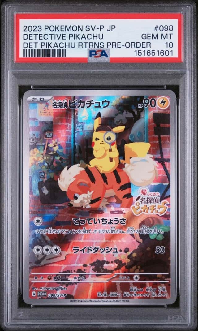 Pokemon Detective Pikachu Promo 098/SV-P Returns Pre-Order Japanese PSA 10
