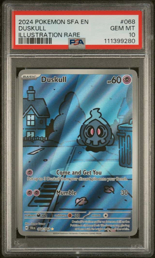 Pokemon SV Shrouded Fable Duskull 068/064 Illustration Rare Holo PSA 10 EN