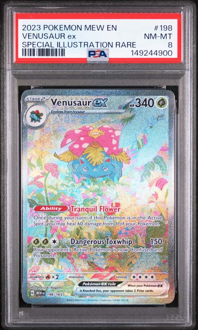 Pokemon Venusaur ex SV: 151 198/165 Holo PSA 8