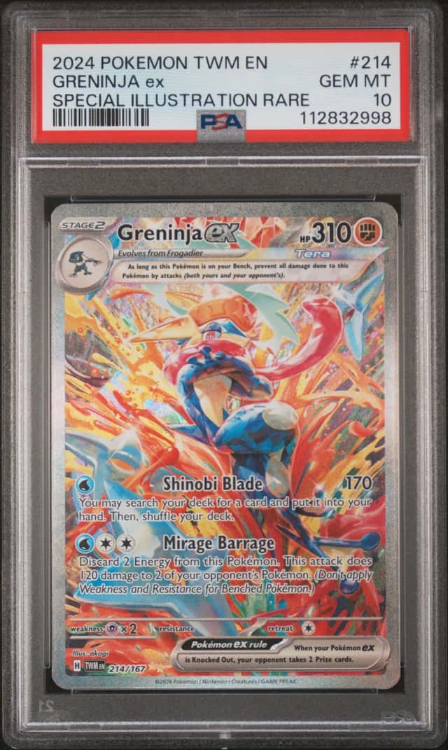 2024 POKEMON TWILIGHT MASQUERADE SPECIAL ILLUSTRATION RARE GRENINJA EX PSA 10