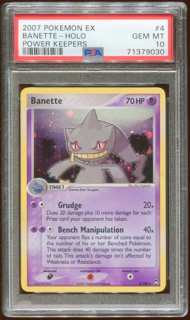 2007 POKEMON POWER KEEPERS EX BANETTE #4/108 RARE HOLO FOIL PSA 10 E8
