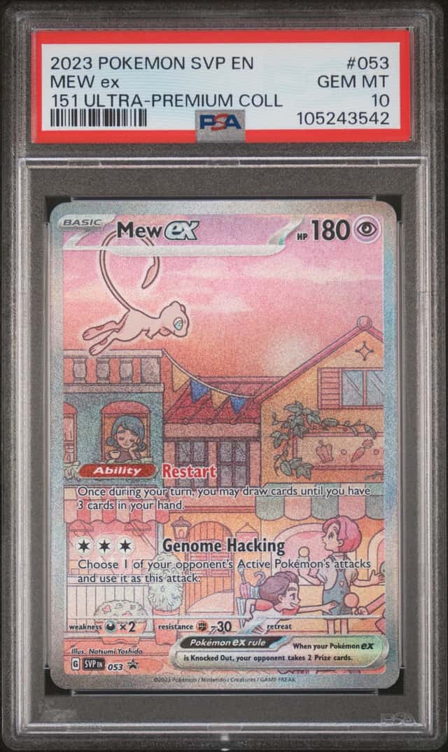 Pokemon Mew EX #053 PSA 10 2023 SVP 151 Ultra Premium Collection English
