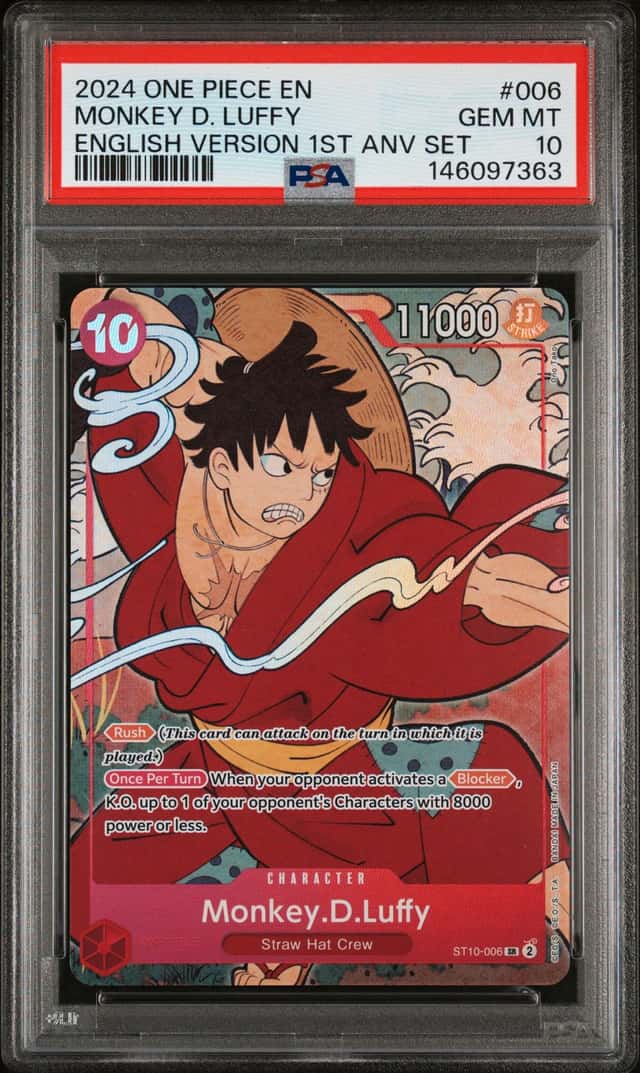 2024 One Piece Promo 1st Anniversary Set Monkey D. Luffy #ST10-006
