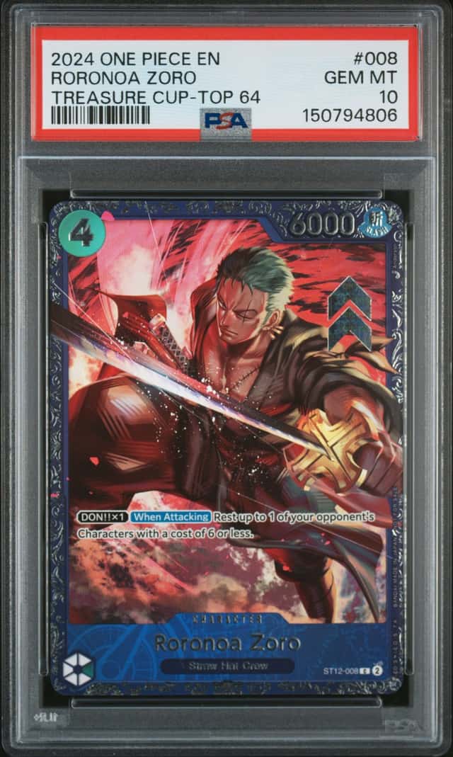 2024 One Piece Promos Treasure Cup Top Prize Roronoa Zoro #ST12008